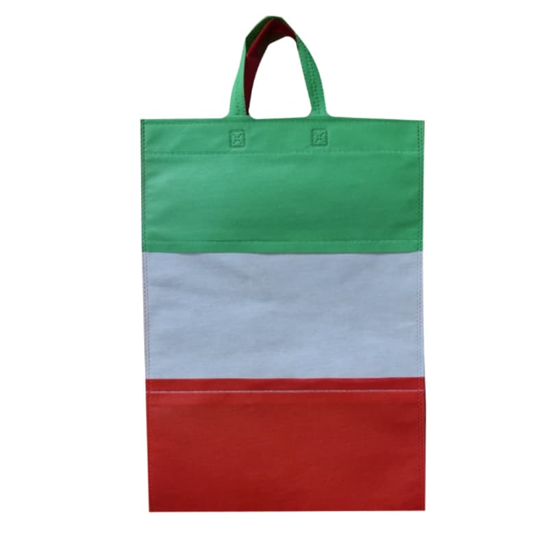 ساک دستی سوزنی دسته دار بزرگ طرح پرچم ایران پارچه اسپان کد 10484806