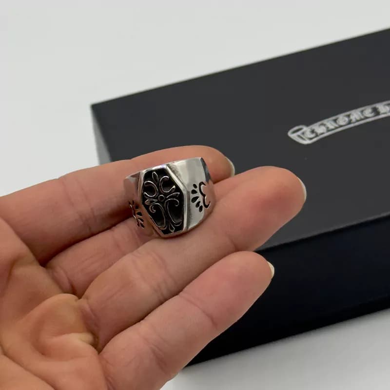 انگشتر کروم هارتز استیل کد 6 (Chrome Hearts) — تصویر ۲