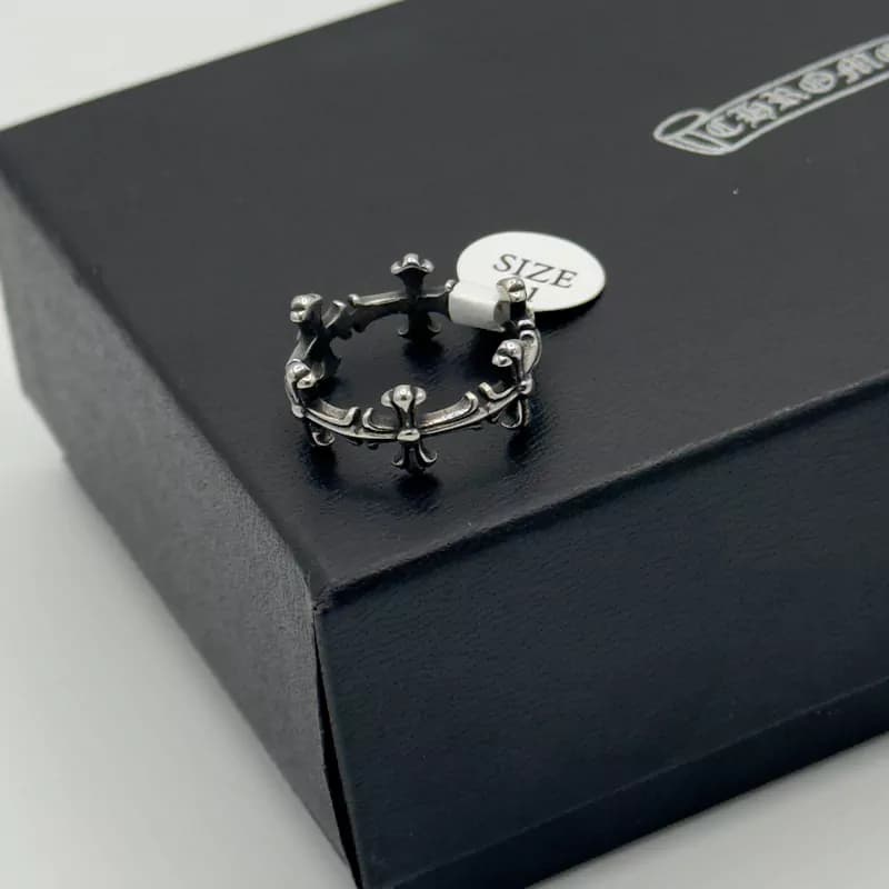انگشتر کروم هارتز استیل کد 4 (Chrome Hearts)