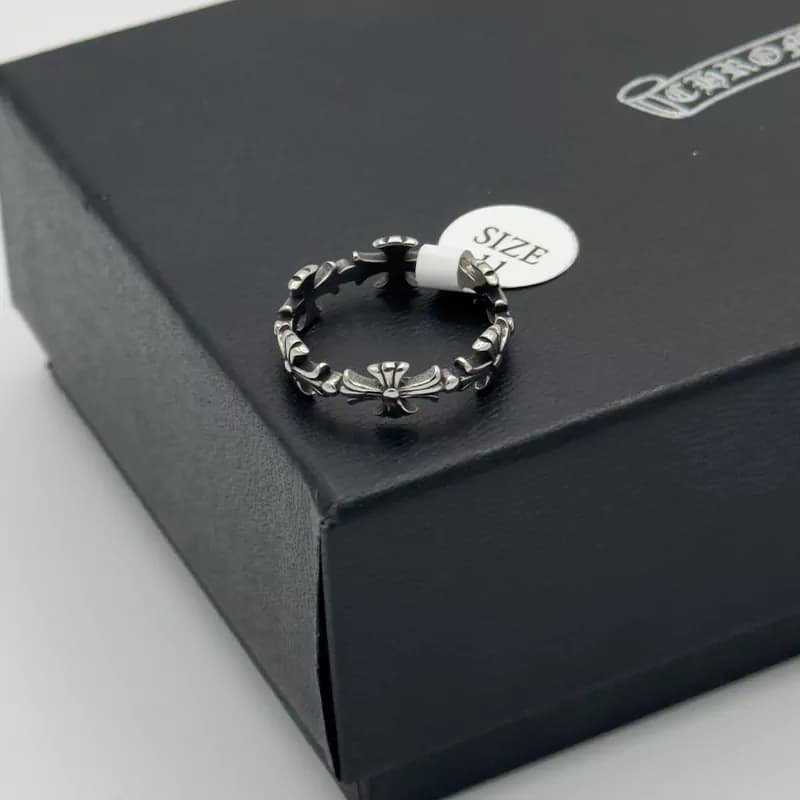انگشتر کروم هارتز استیل کد 3 (Chrome Hearts)