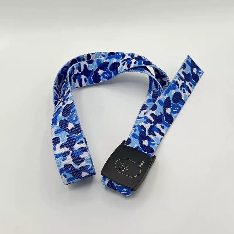 کمربند بیپ آبی سگک دار Bape Belt — تصویر ۲