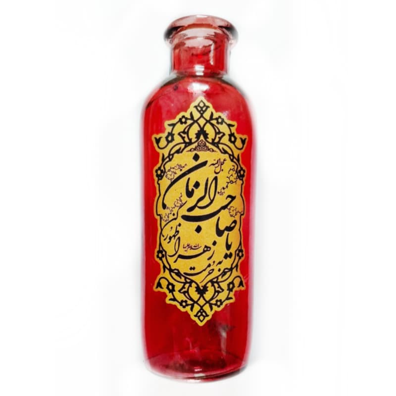 گلدان شیشه ای رنگی مذهبی استوانه ای طرح های مذهبی-قطر6 ارتفاع18 سانت کد 104801 — تصویر ۵