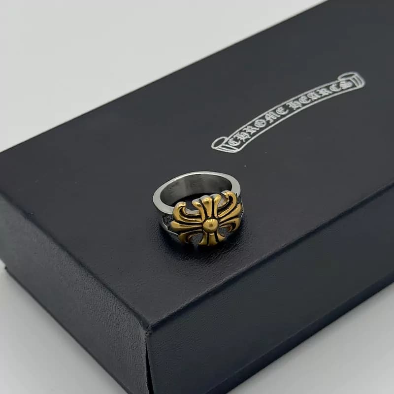انگشتر کروم هارتز استیل کد 1 (Chrome Hearts)