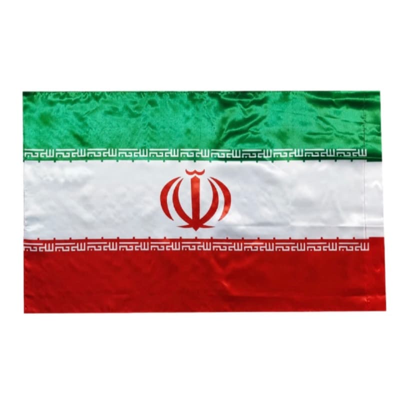 پرچم ساتن ایران براق یک رو 70در120 کد104701