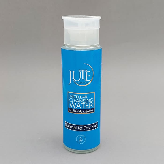 محلول پاک کننده آرایش چشم و صورت ژوت JUTE مناسب پوست خشک و معمولی حجم 200 میل 93688