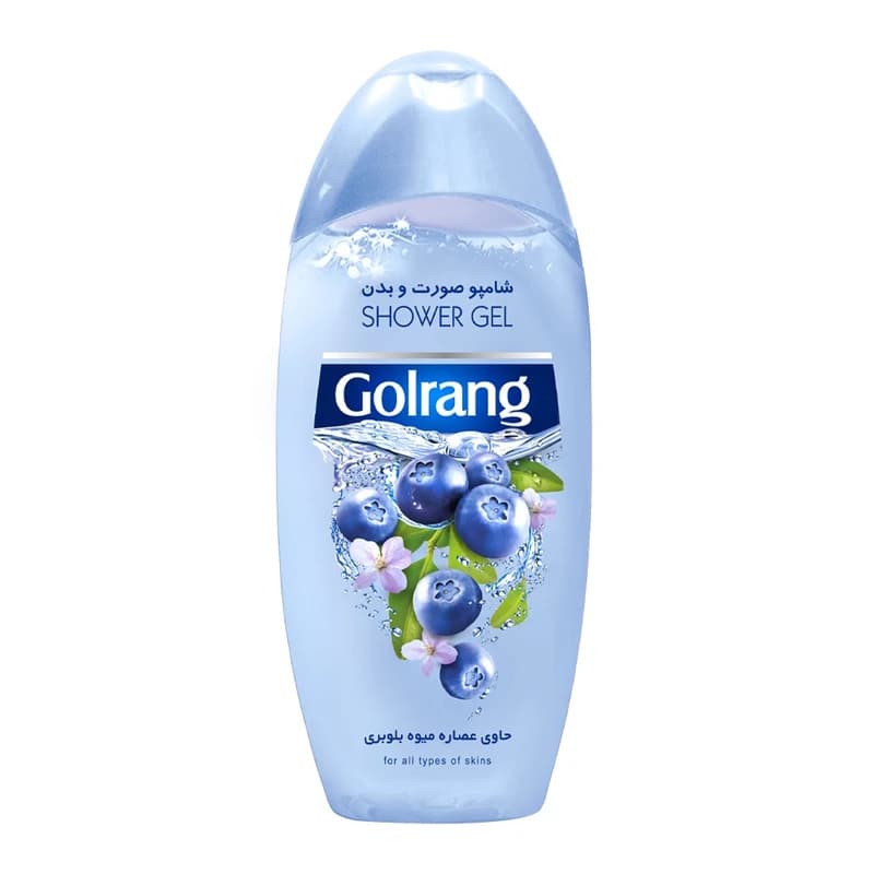 شامپو صورت و بدن گلرنگ مدل Blueberry وزن 400 گرم