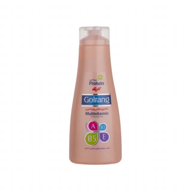 شامپو مو خشک گلرنگ (Golrang) مدل Multivitamin حجم 900 میلی لیتر
