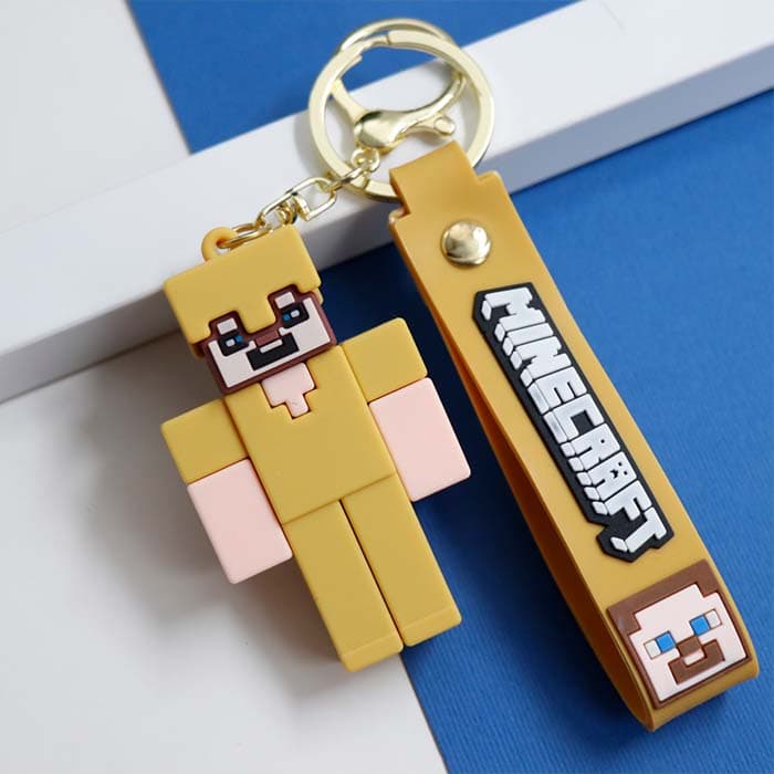 سرکلیدی سیلیکونی لگو Lego Keychain خردلی وارداتی 39060