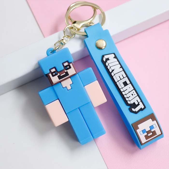 سرکلیدی سیلیکونی لگو Lego Keychain ابی وارداتی 39060 — تصویر ۲