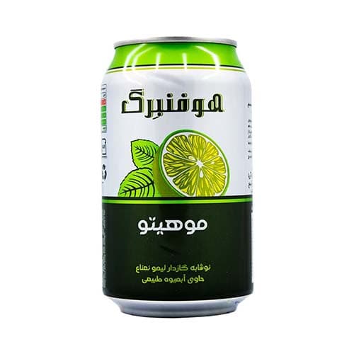 آبمیوه گازدار قوطی موهیتو 330سی سی هوفنبرگ