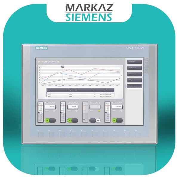 اچ ام آی زیمنس SIMATIC HMI KTP1200 Basic color PN کدفنی 6AV2123-2MB03-0AX0 — تصویر ۲