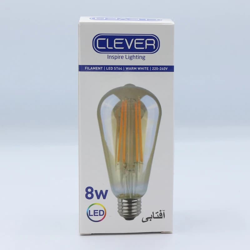 لامپ فیلامنتی 8 وات کلور مدل L-BL-0211 پایه E27 کد m19478 — تصویر ۴