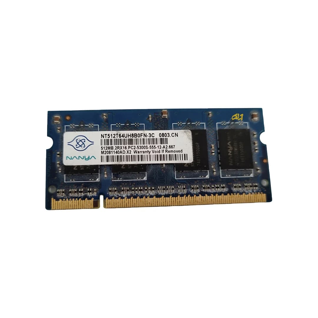 رم لپ تاپ NANYA 512MG DDR2 667mhz PC2-5300S