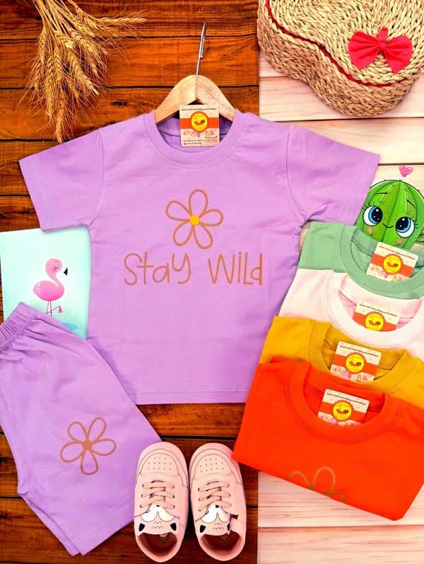 تیشرت شلوارک stay wild