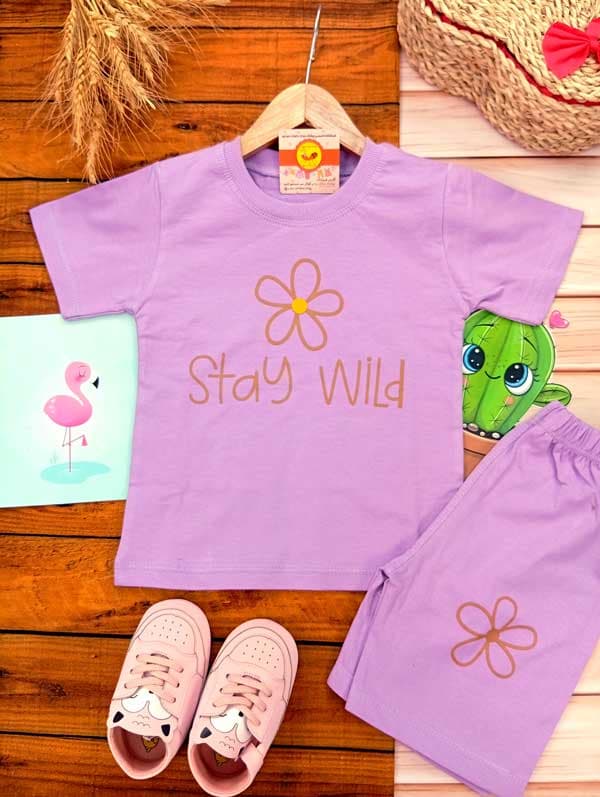 تیشرت شلوارک stay wild — تصویر ۶