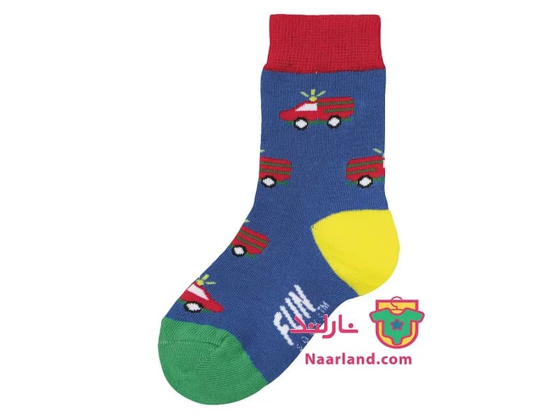 پک ۳ عددی جوراب FUN SOCKS آلمان جعبه طرح ماشین — تصویر ۴