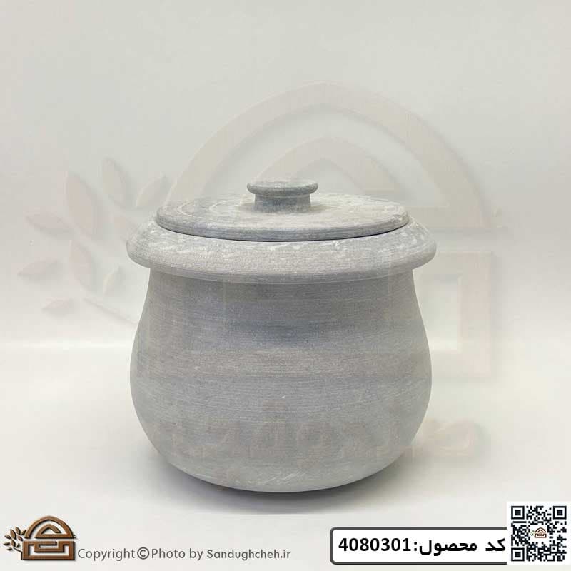 ست دیگ تابه و هاون سنگی گرد مدل آتوسا — تصویر ۵