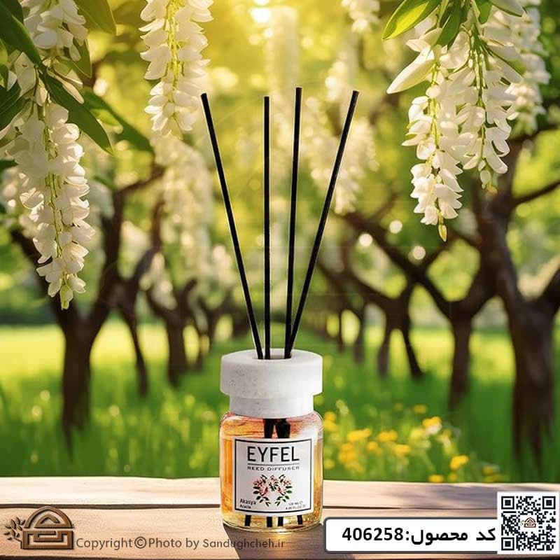 خوشبو کننده هوا ایفل EYFEL رایحه اقاقیا Acacia حجم 120میل کد 406258 — تصویر ۲