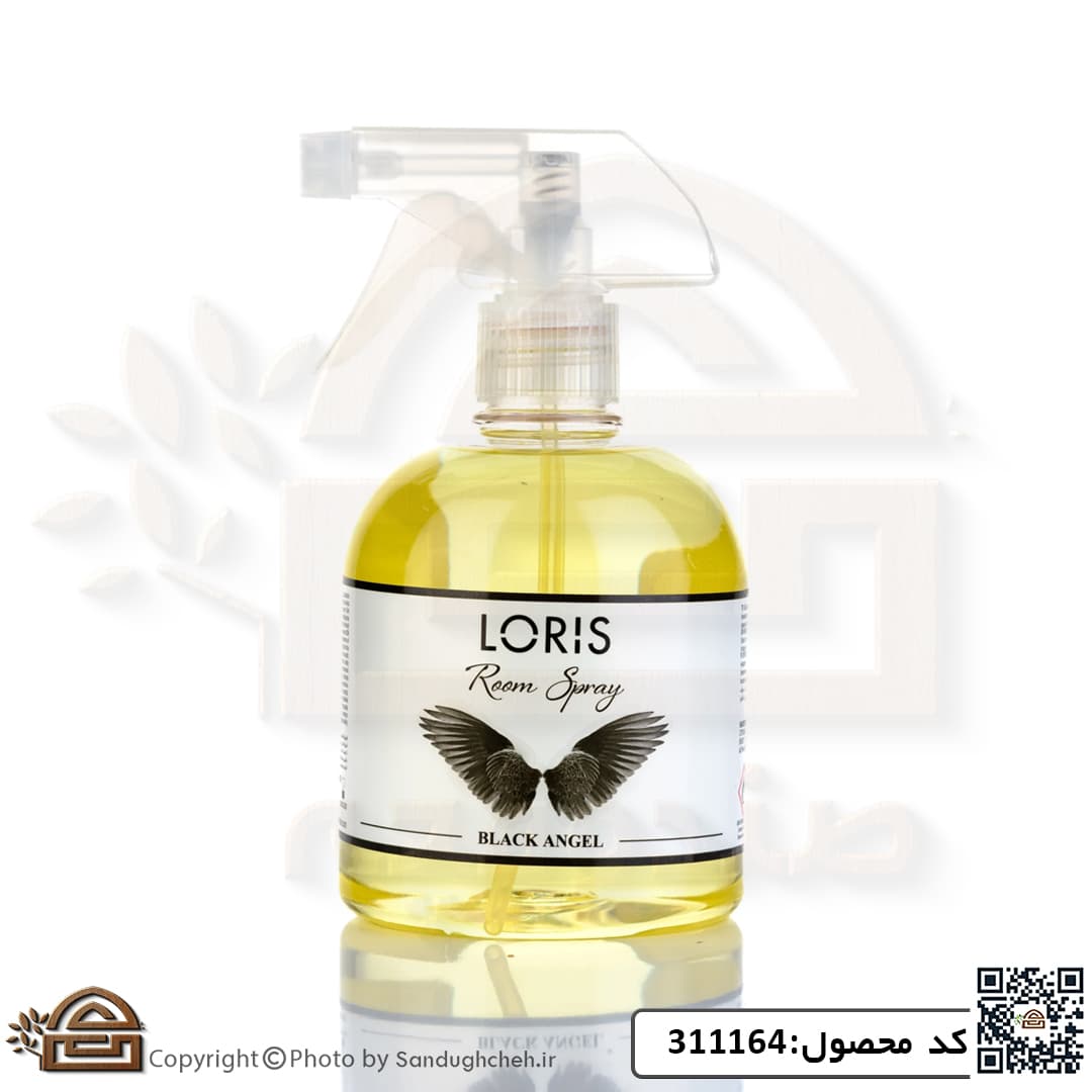 اسپری خوشبو کننده هوا لوریس رایحه Black Angel (فرشته سیاه) حجم 500میل کد 311164
