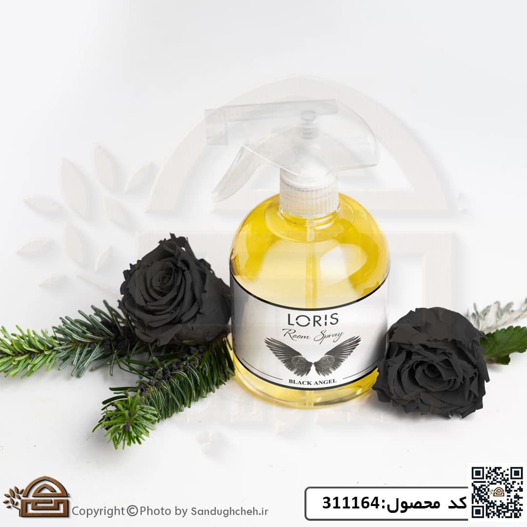 اسپری خوشبو کننده هوا لوریس رایحه Black Angel (فرشته سیاه) حجم 500میل کد 311164 — تصویر ۳