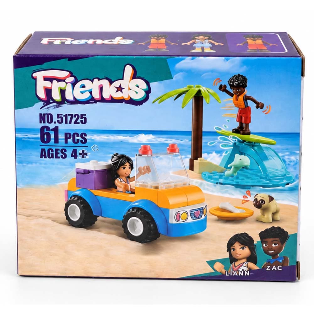 لگو فرند ساحلی و ماشین 61 قطعه کد 51725 — تصویر ۴
