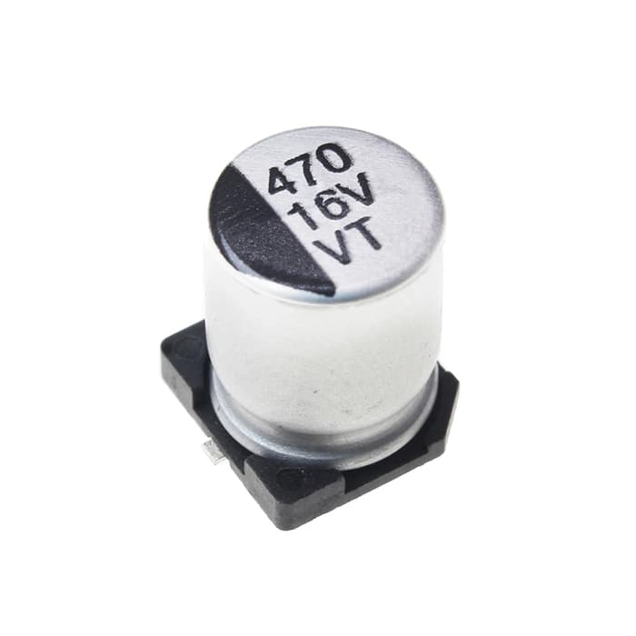 خازن الکترولیت SMD ظرفیت 470uF 16V 8×10.5mm