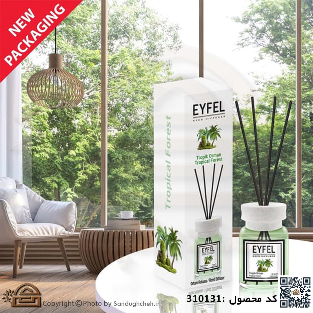خوشبو کننده هوا ایفل EYFEL رایحه Tropical Forest(جنگل استوایی) حجم 120میل کد 310132