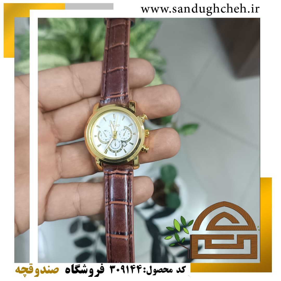 ساعت مچی رومانسون زنانه بند چرمی کد 309144 — تصویر ۲