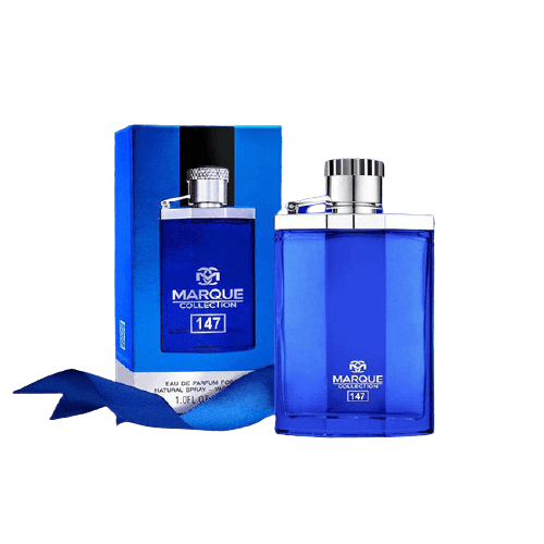 عطر ادکلن مردانه دانهیل دیزایر آبی مارکویی کالکشن کد 147 ( Marque Collection Dunhill Desire Blue) حجم 25 میل