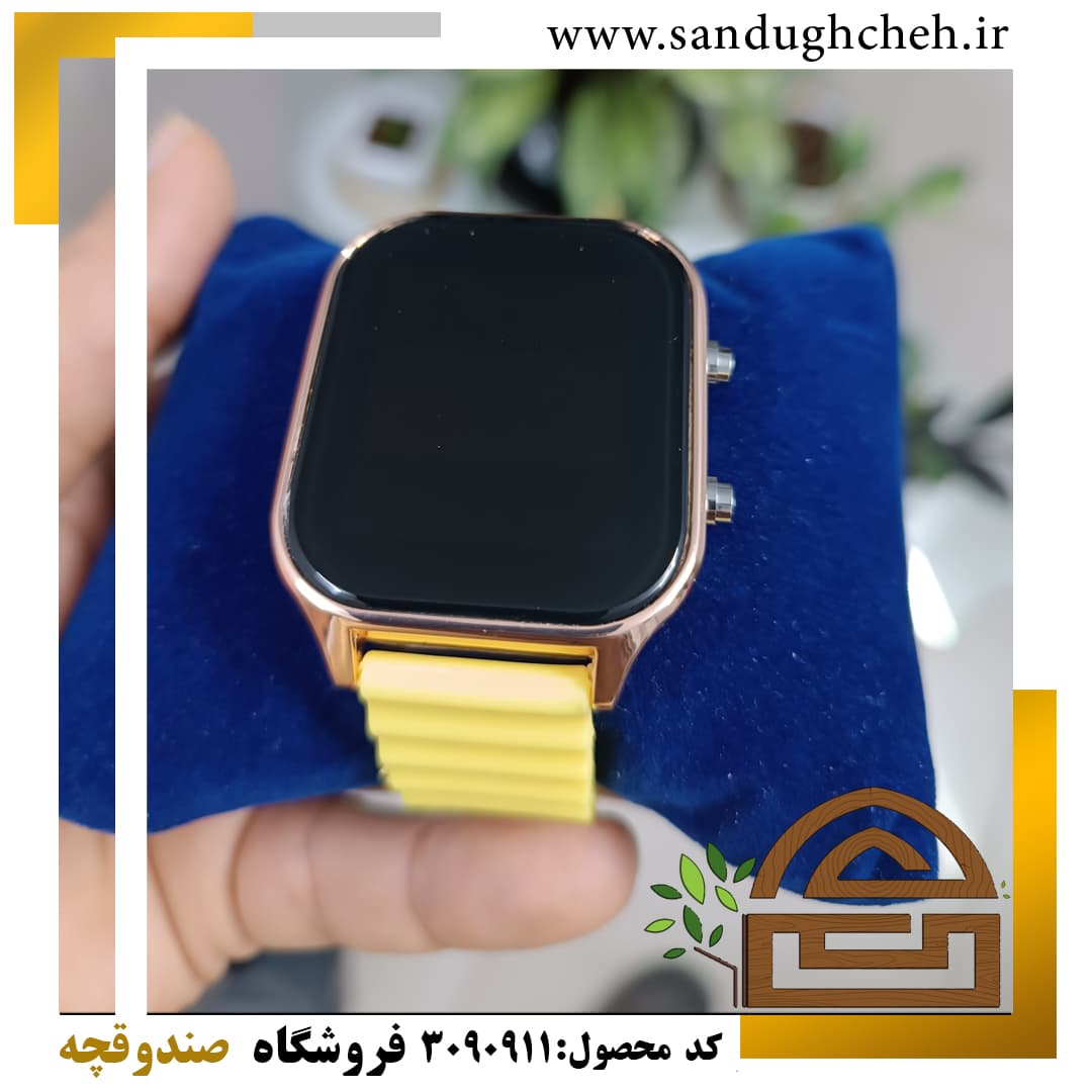 ساعت طرح اپل واچ بند اوشن زرد کد 3090911