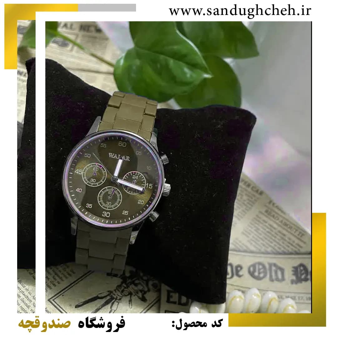 ساعت مچی مردانه walar طرح آرمانی رنگ سبز ارتشی کد 309082