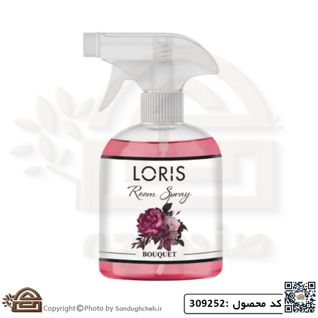 اسپری خوشبو کننده هوا لوریس رایحه BOUQUET(دسته گل) حجم 500میل کد 309252