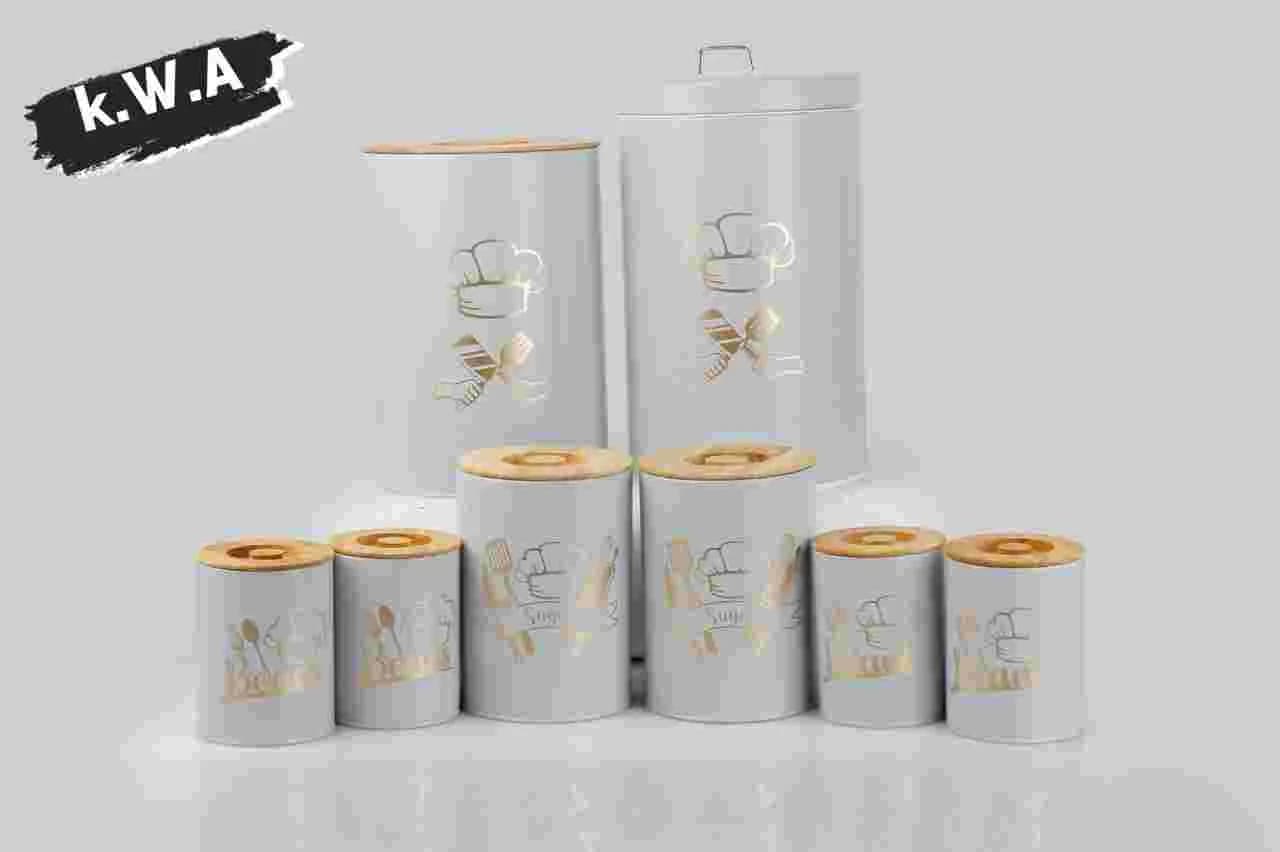 سرویس آشپزخانه 8 پارچه هرمس طرح ( چیف) رنگ طوسی