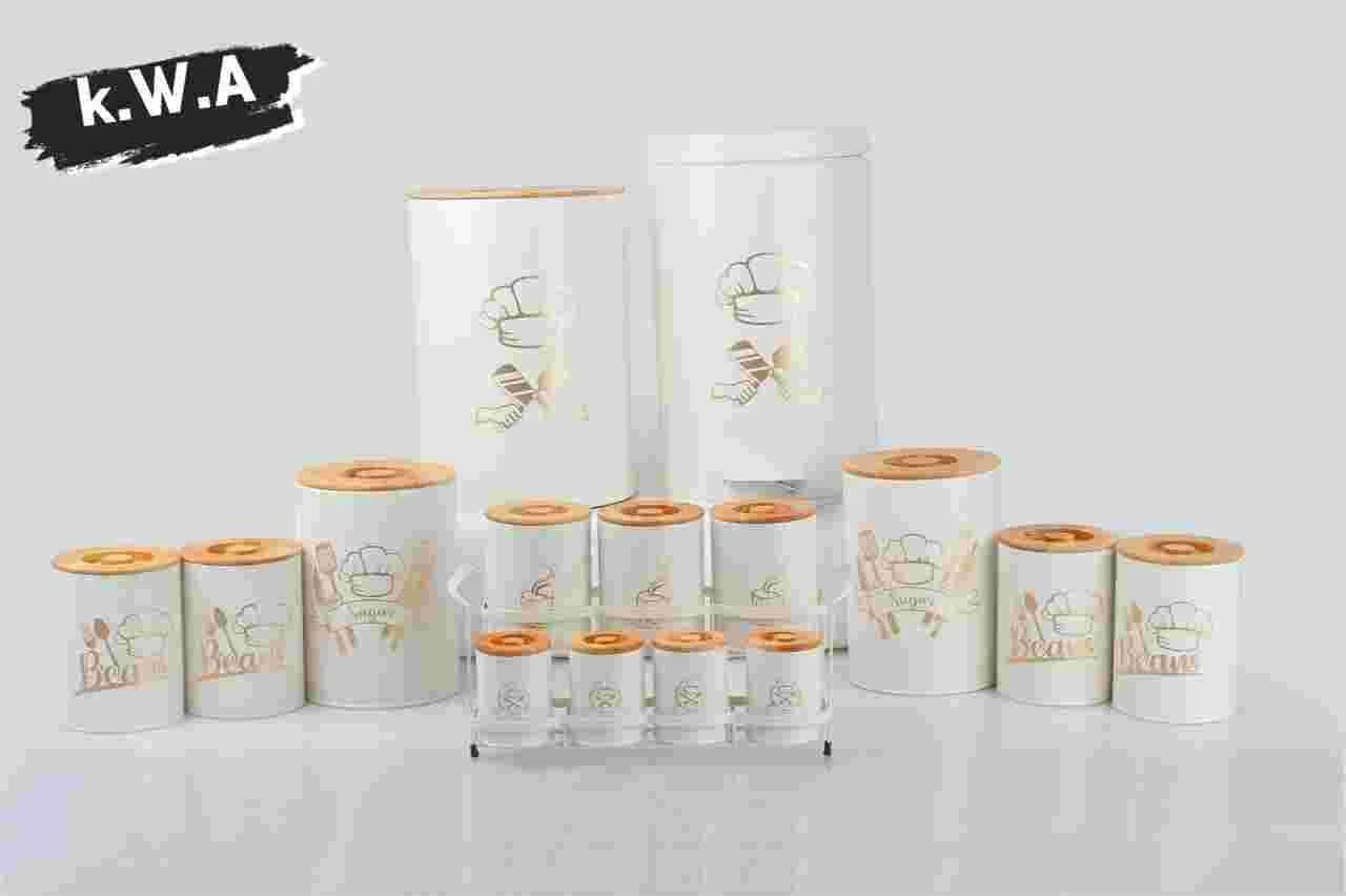 سرویس آشپزخانه 16 پارچه هرمس طرح ( چیف) رنگ سفید
