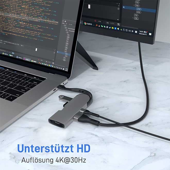 هاب آداپتور PROLINK HDMI 4K 30Hz USB-C — تصویر ۷
