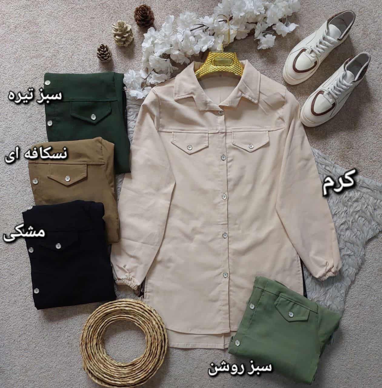 تونیک مانتویی مدل باران — تصویر ۴