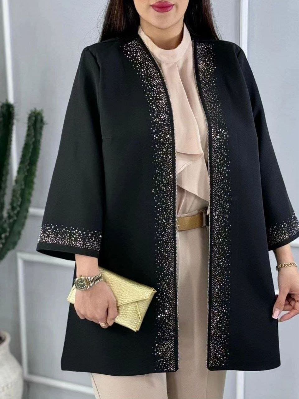 کت تک نگین دار صدف