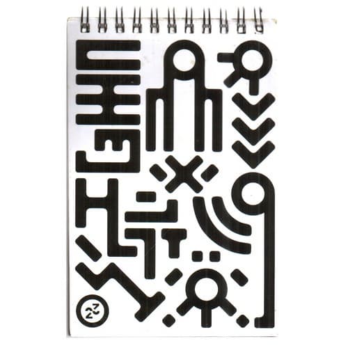 دفترچه یادداشت 15*10 Black And White (کد 2) — تصویر ۲