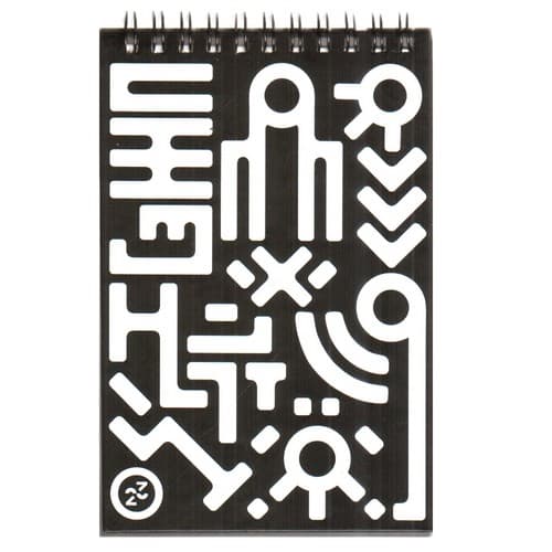 دفترچه یادداشت 15*10 Black And White (کد 2)