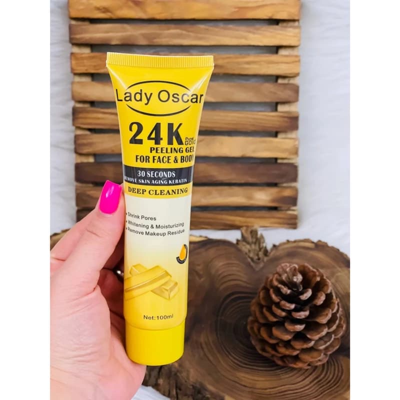 ژل لایه بردار لیدی اسکار مدل gold 24k حجم 100 میلی لیتر — تصویر ۵