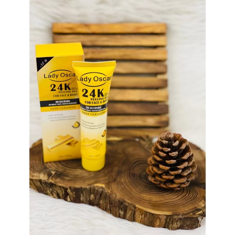 ژل لایه بردار لیدی اسکار مدل gold 24k حجم 100 میلی لیتر — تصویر ۲