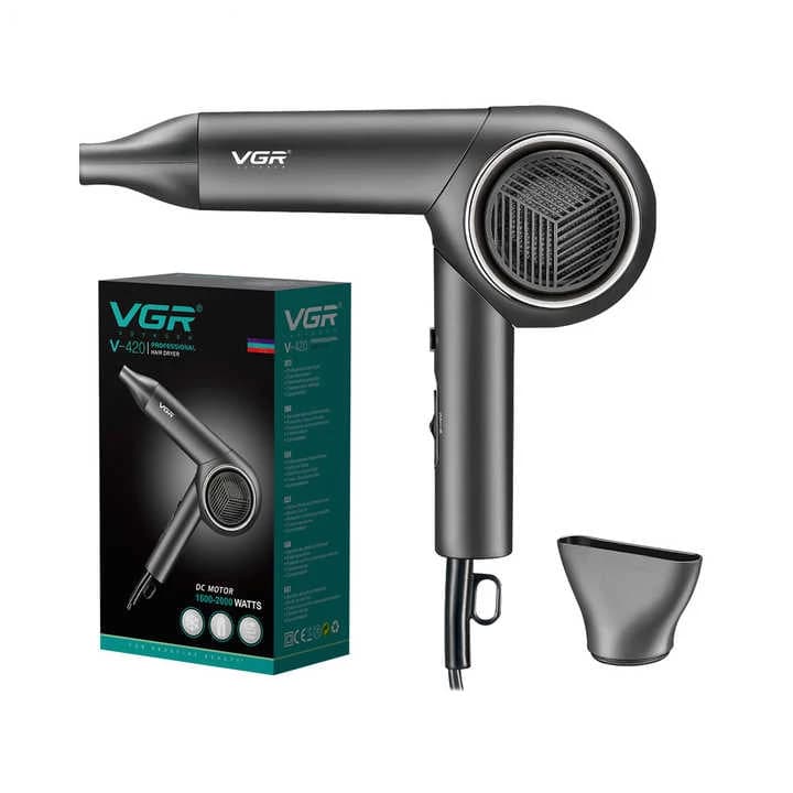 سشوار حرفه ای وی جی آر مدل V-420 توان 2000 وات — تصویر ۵