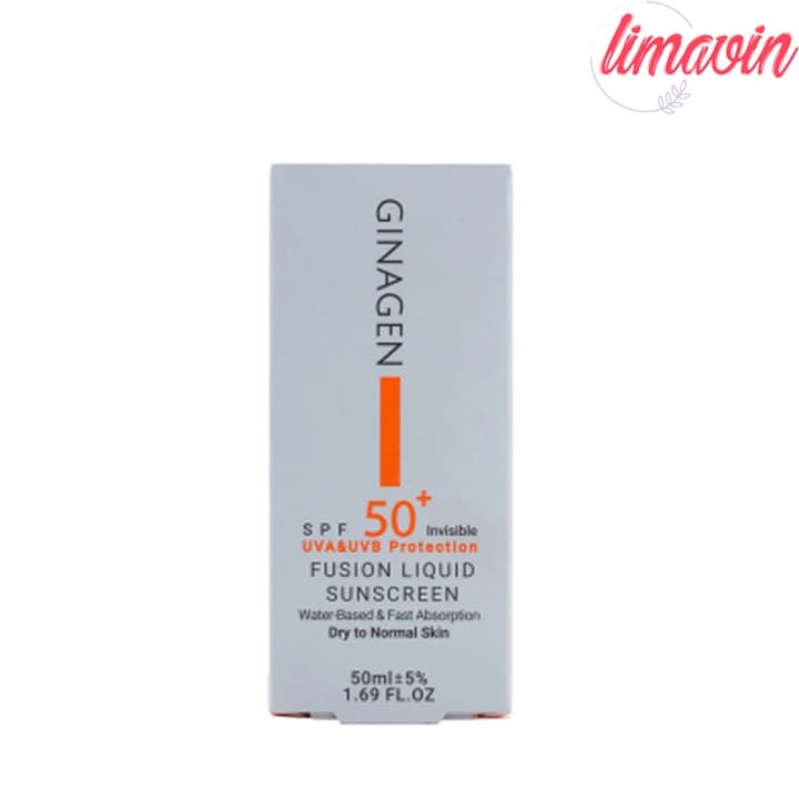 کرم ضد آفتاب بدون رنگ ژیناژن SPF 50 مدل Fusion Liquid ‌مناسب پوست‌های خشک و معمولی حجم 50 میلی‌لیتر — تصویر ۲