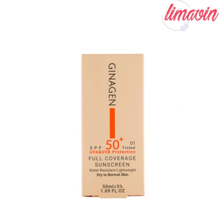 کرم ضد آفتاب رنگی ژیناژن مدل SPF50 مناسب پوستهای چرب و مختلط حجم 50 میلیلیتر — تصویر ۲
