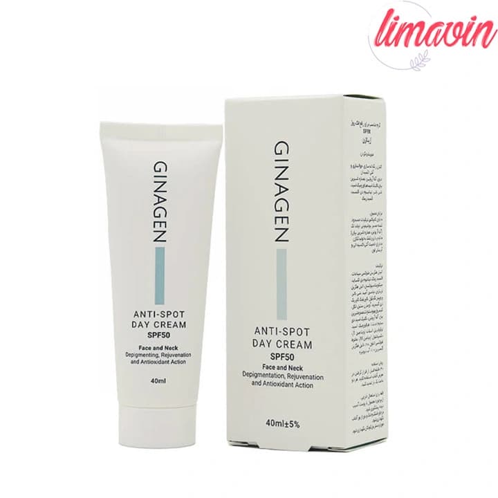 کرم ضد آفتاب بدون رنگ ژیناژن SPF 50 مدل Anti Spot ‌مناسب انواع پوست حجم 40 میلی‌لیتر — تصویر ۲