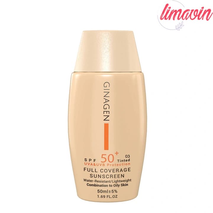 کرم ضد آفتاب رنگی ژیناژن SPF 50 مدل 03 ‌مناسب پوست‌های چرب حجم 50 میلی‌لیتر