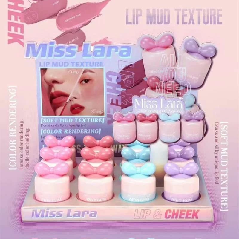 رژ گونه و رژ لب خیس پاپیونی میس لارا Miss Lara — تصویر ۴