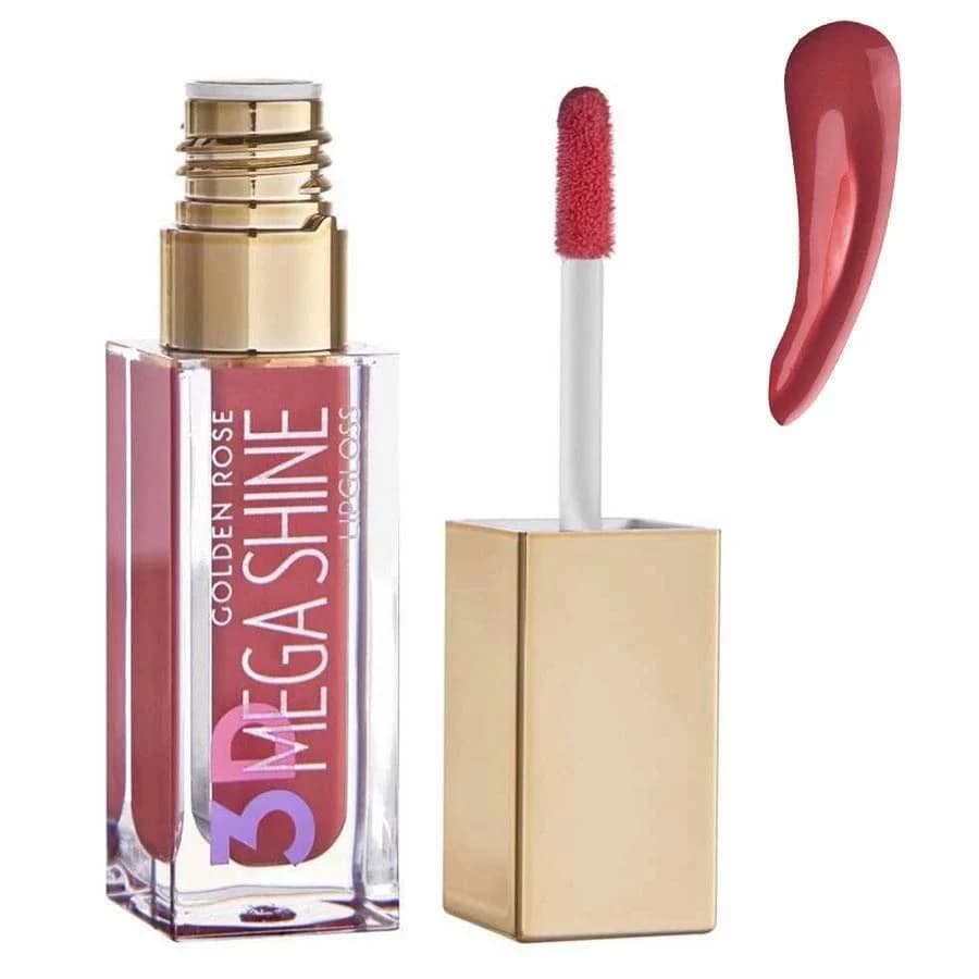 رژ لب لیب گلاس مگا شاین گلدن رز | درخشندگی و ماندگاری بالا