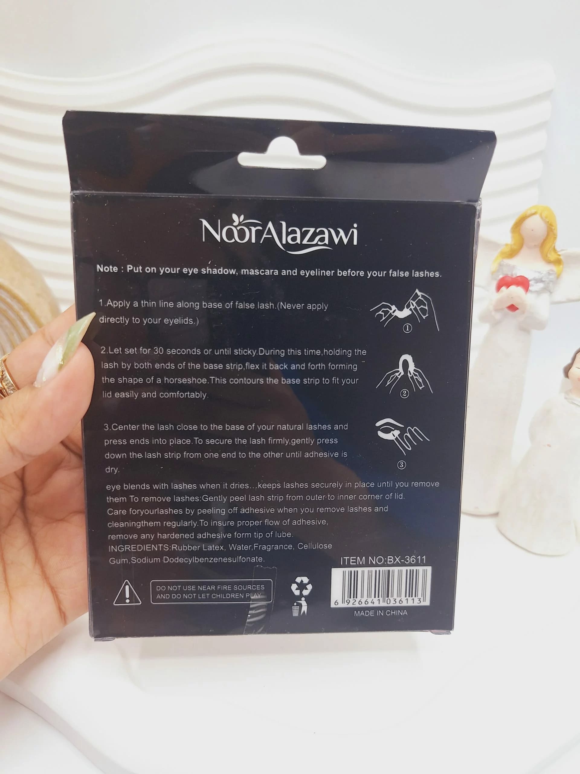 چسب مژه تکی برند Noor Alazawi — تصویر ۳