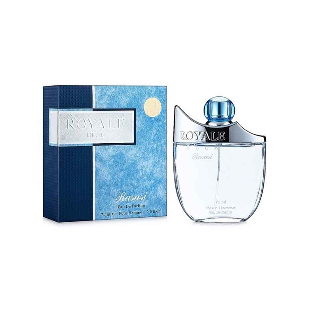 عطر ادکلن مردانه رویال بلو اصلی و اورجینال رصاصی امارات RASASI ROYALE BLUE حجم 75ml